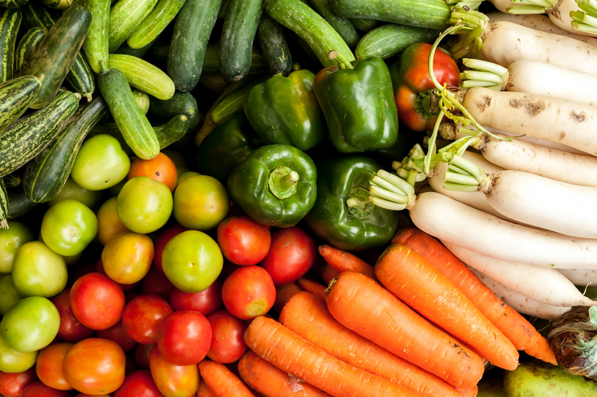 Fresh organic vegetables